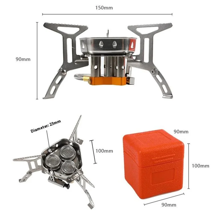 Halin DS105 Portable Gas Plave 3-Burner Prosing Plaing Для Рюкзака Для Рюкзака