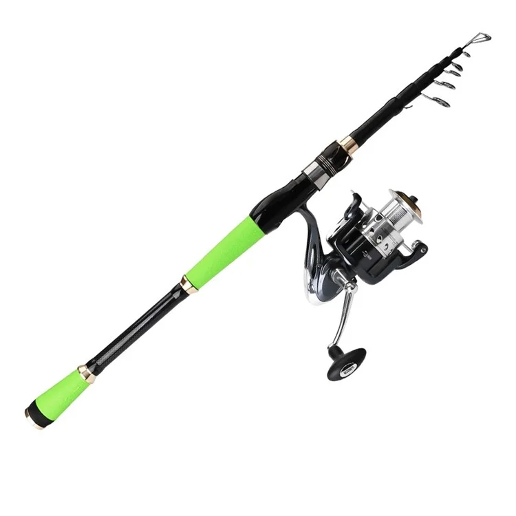 FISHKING 2.7m Telescopic Fishing Rod Straight Handle C.W 5-30g Glass Fiber Casting Rod