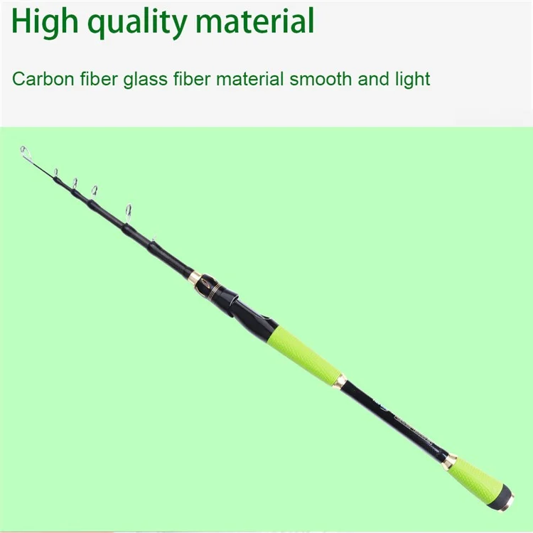 FISHKING 2.7m Telescopic Fishing Rod Straight Handle C.W 5-30g Glass Fiber Casting Rod