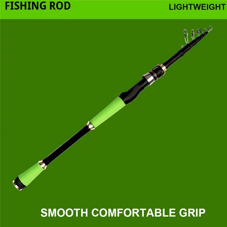 FISHKING 3.0m Telescopic Fishing Rod Straight Handle C.W 5-30g Glass Fiber Casting Rod