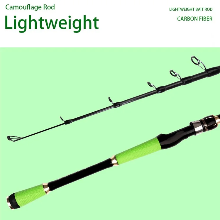 FISHKING 3.0m Telescopic Fishing Rod Straight Handle C.W 5-30g Glass Fiber Casting Rod