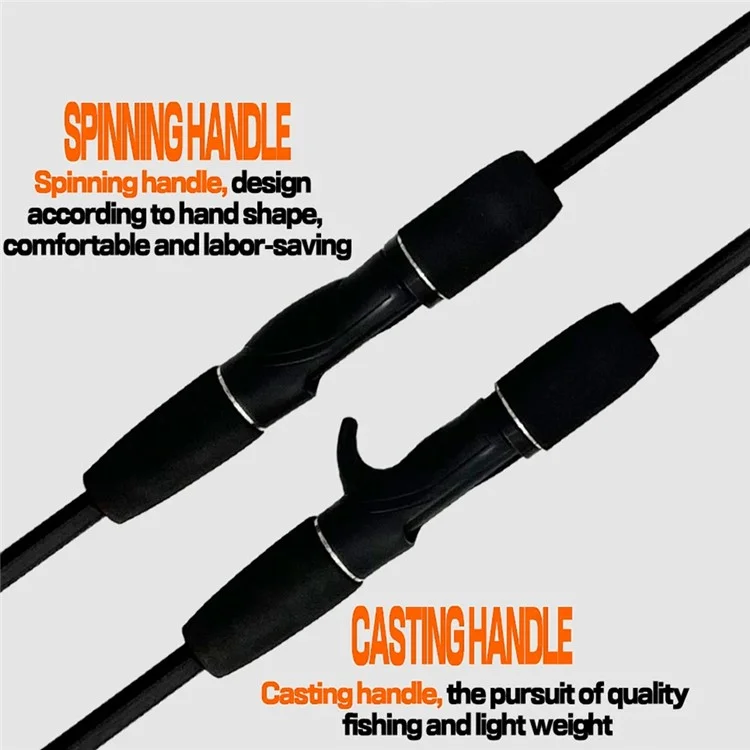 CORALOV 1.8m Fishing Rod Epoxy Resin + Metal + Ceramic Freshwater Saltwater Fishing Pole - Casting Handle