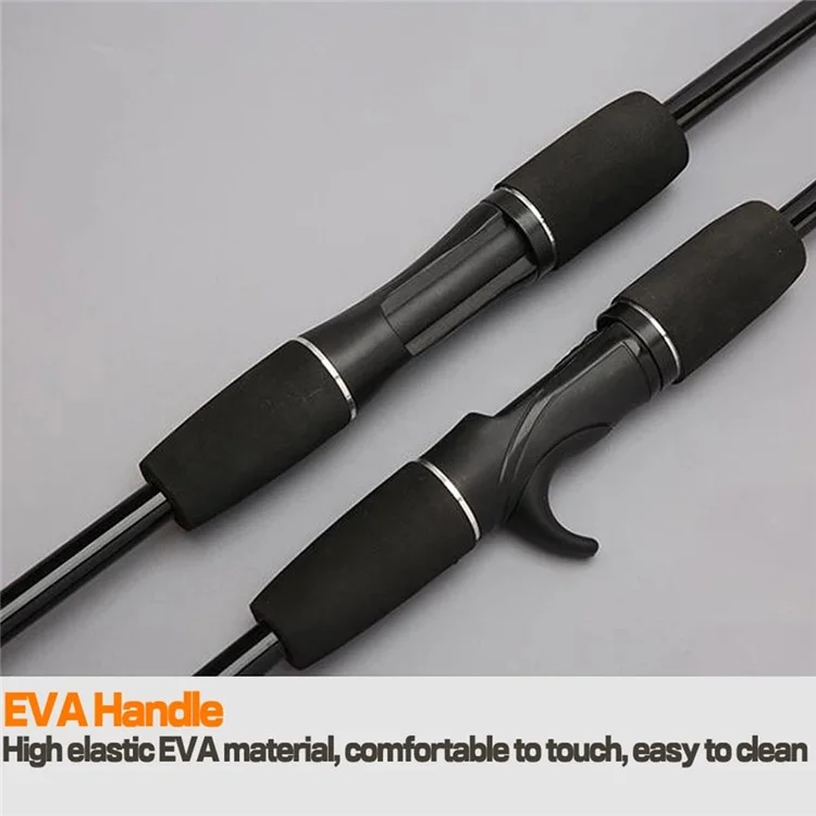 CORALOV 1.8m Fishing Rod Epoxy Resin + Metal + Ceramic Freshwater Saltwater Fishing Pole - Casting Handle
