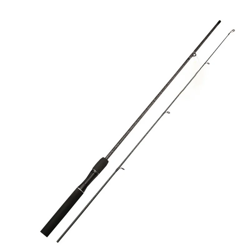 CORALOV 1.8m Fishing Pole Detachable Sensitive Tip Reinforced Body Pattern Design Fishing Rod - Spinning Handle