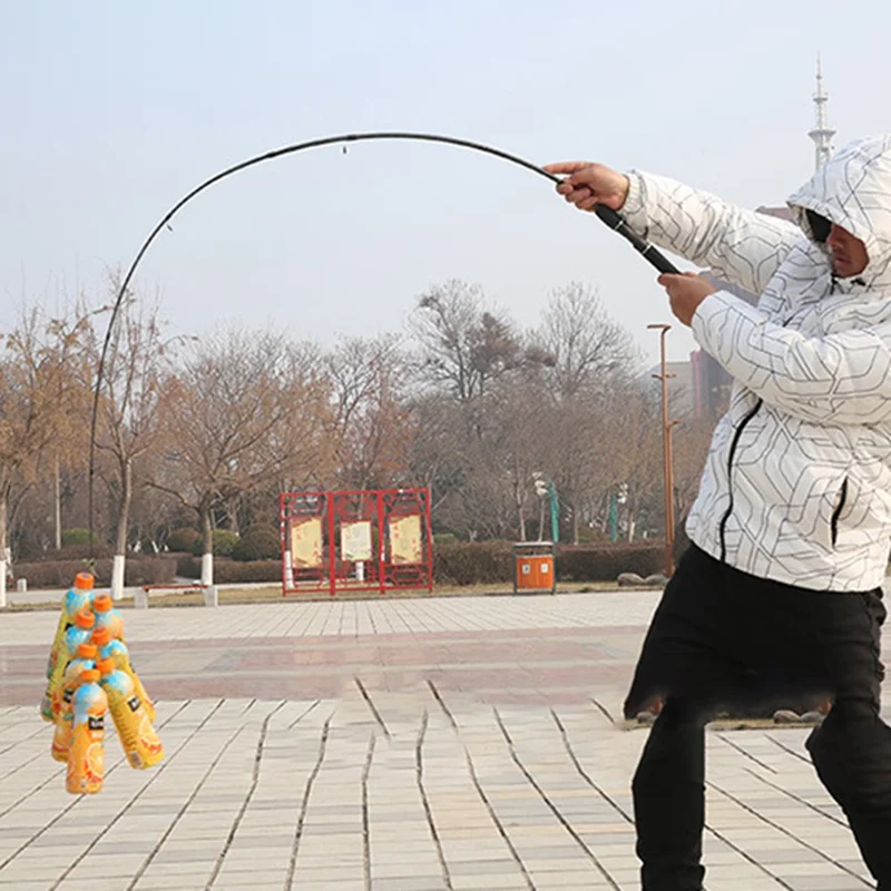 CORALOV 1.8m Fishing Pole Detachable Sensitive Tip Reinforced Body Pattern Design Fishing Rod - Spinning Handle