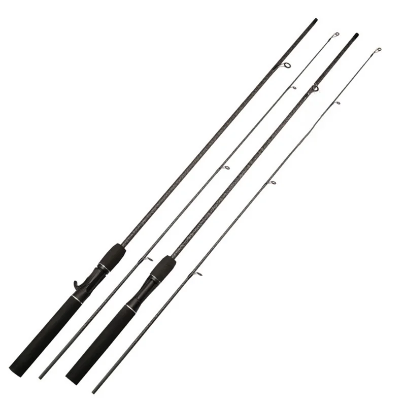 CORALOV 1.8m Fishing Pole Detachable Sensitive Tip Reinforced Body Pattern Design Fishing Rod - Spinning Handle