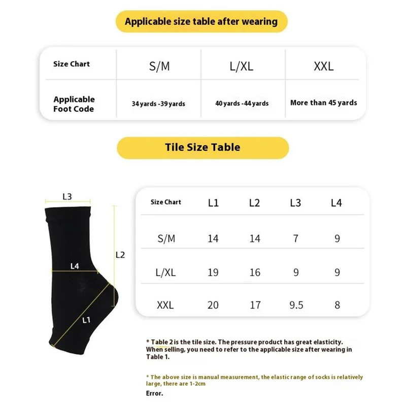 1 Pair XXL Size 45 and Above Compression Socks Women Half-Foot Ankle Support Elastic Socks for Fitness Skipping Cycling - Black + White