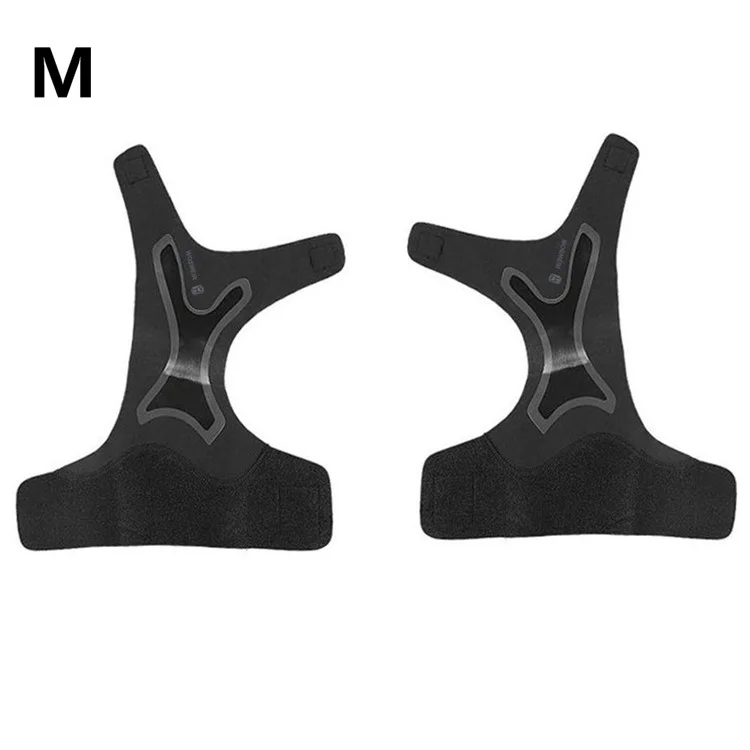 WOSWEIR AN0207 2 Pièces Taille M Support de Cheville Unisexe Réglable Protection de Blessure Sportive Protège-Cheville SBR - Noir