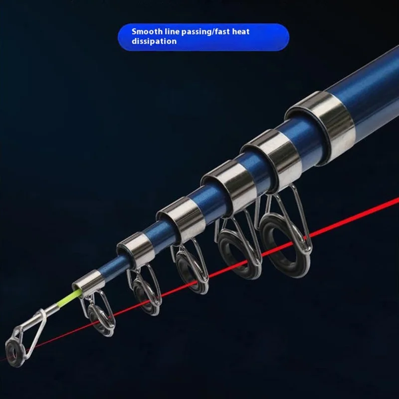 Vara de Pesca de Fibra de Vidro 3m para Pesca Marítima, Fluvial e Lacustre - Azul