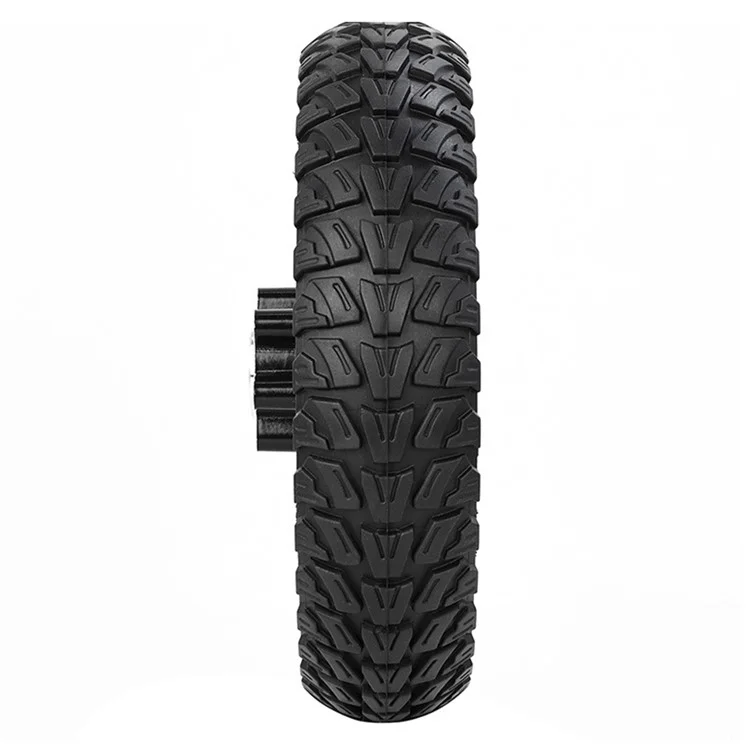 For Kugoo M4 10-Inch Electric Scooter Front Wheel Solid Tire Hub Assembly Replacement Anti-slip Explosion-Proof Solid Tire