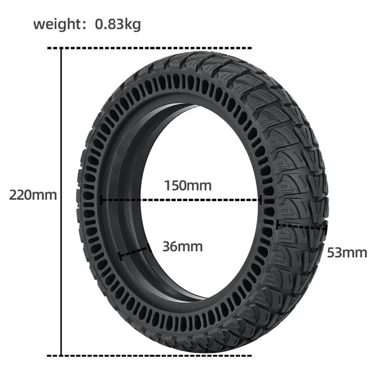 Per Xiaomi 1S / M365 Pro / M365 / M365 Pro 2 / Kugoo M4 Electric Scooter Solid Tire 9-Inch Explosion-proof Rubber Tire