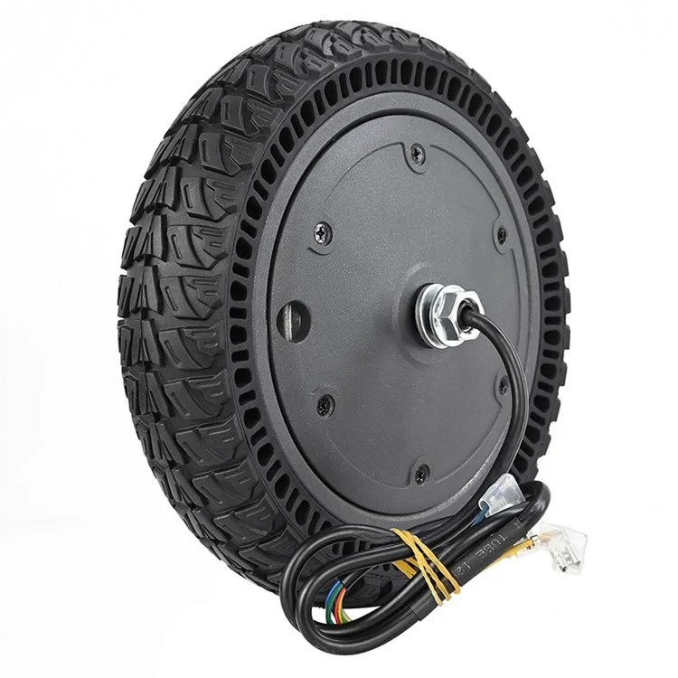 1 Paire de Pneus Pleins de 9 Pouces pour Xiaomi M365 / 1S / Lite E-Bike, Moteur Hub de Roue Avant 250W et Assemblage du Moyeu de Roue Arrière de Trottinette Électrique