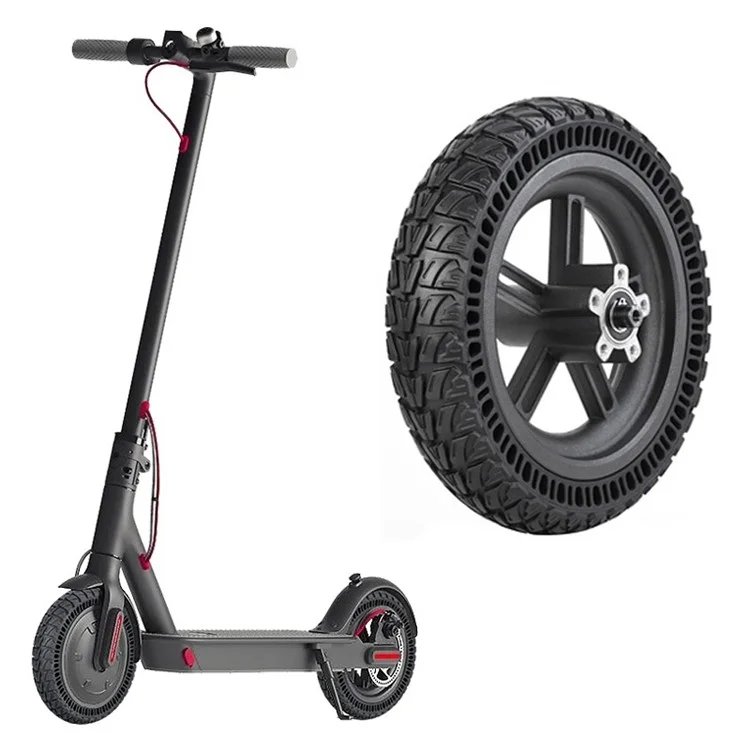 Para Xiaomi 1S / M365 / Lite Scooter Eléctrico Conjunto de cubo de la rueda trasera a prueba de explosión de 9 pulgadas Neumático sólido de e-scooter de repuesto