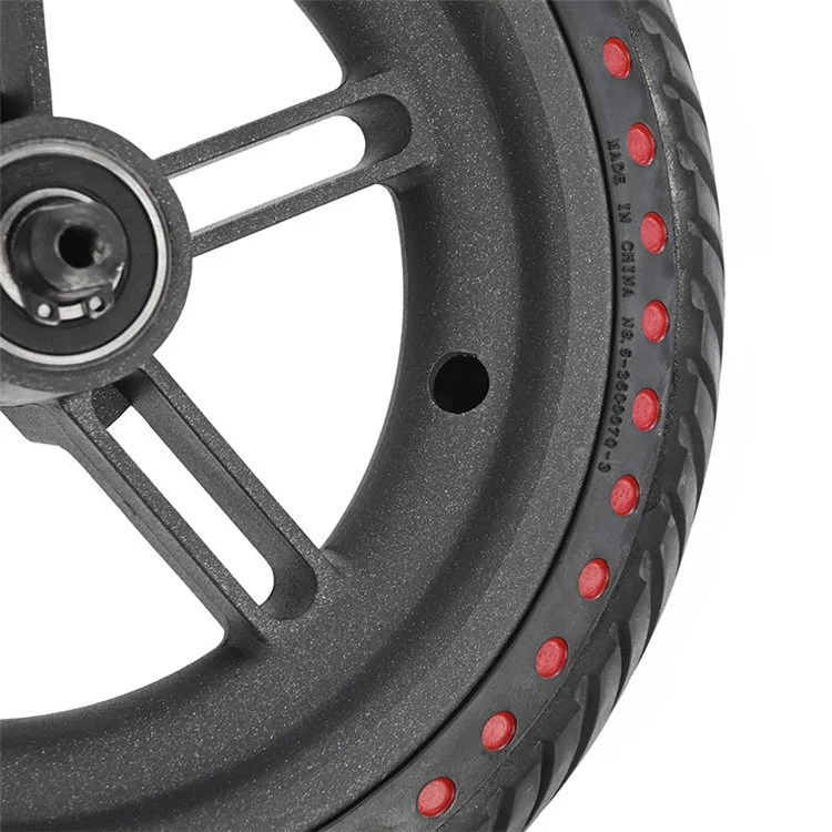 Per Xiaomi M365 Pro / Pro 2 / Pro 3 E-scooter 8.5-Inch Tire Replacement Colored Dot Decor Anti-slip Electric Scooter Rear Wheel Hub - Rosso