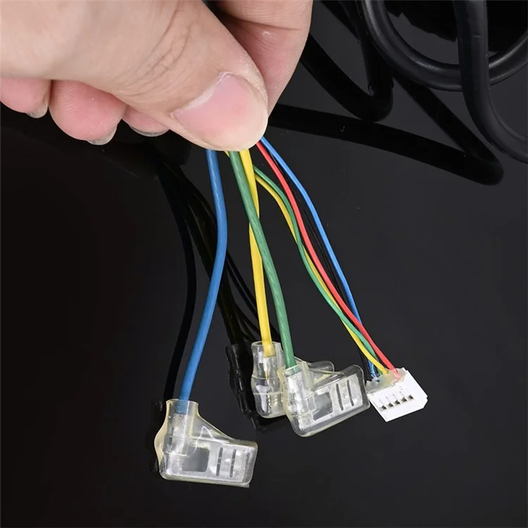 Para Xiaomi 1S / Lite / M365 / M365 Pro / M365 Pro 2 / M365 Pro 3 Scooter Elétrico Pneu Inflável de 8,5 polegadas Cubo do Motor 350W 36V com Decoração de Círculo Colorido - Vermelho