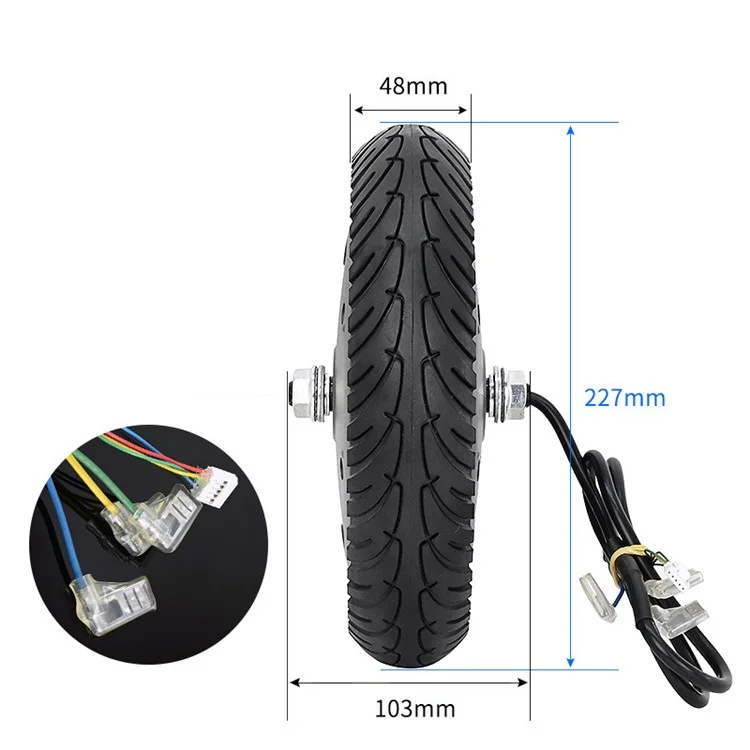 Para Xiaomi 1S / Lite / M365 / M365 Pro / M365 Pro 2 / M365 Pro 3 Scooter Elétrico Roda de 8,5 polegadas Hub Motor 350W 36V Círculo Colorido Decoração Pneu Inflável - Vermelho