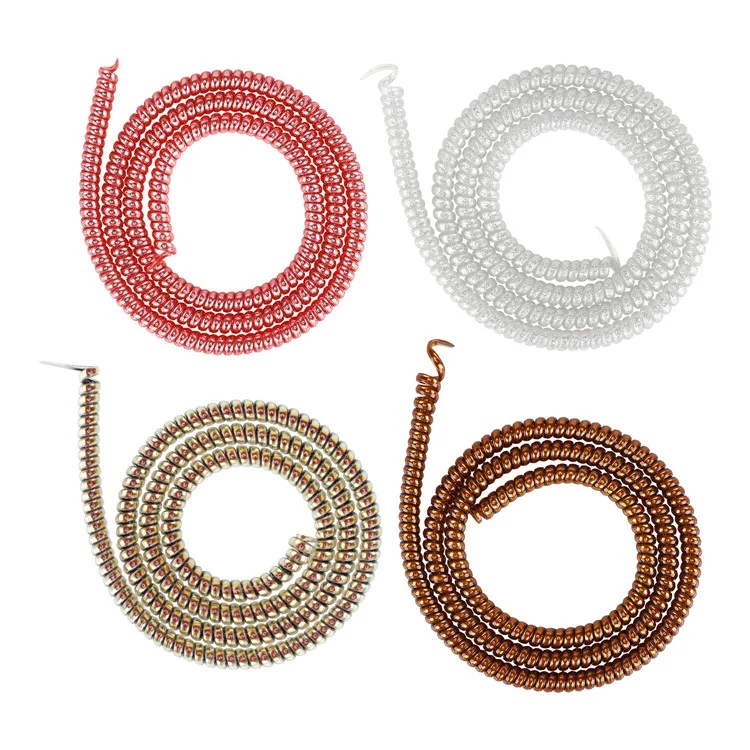 1m Spiral Brake Cable Cover Sleeve for Xiaomi M365 / Ninebot G30 Electric Scooter Spiral Line Brake Protector - Brown