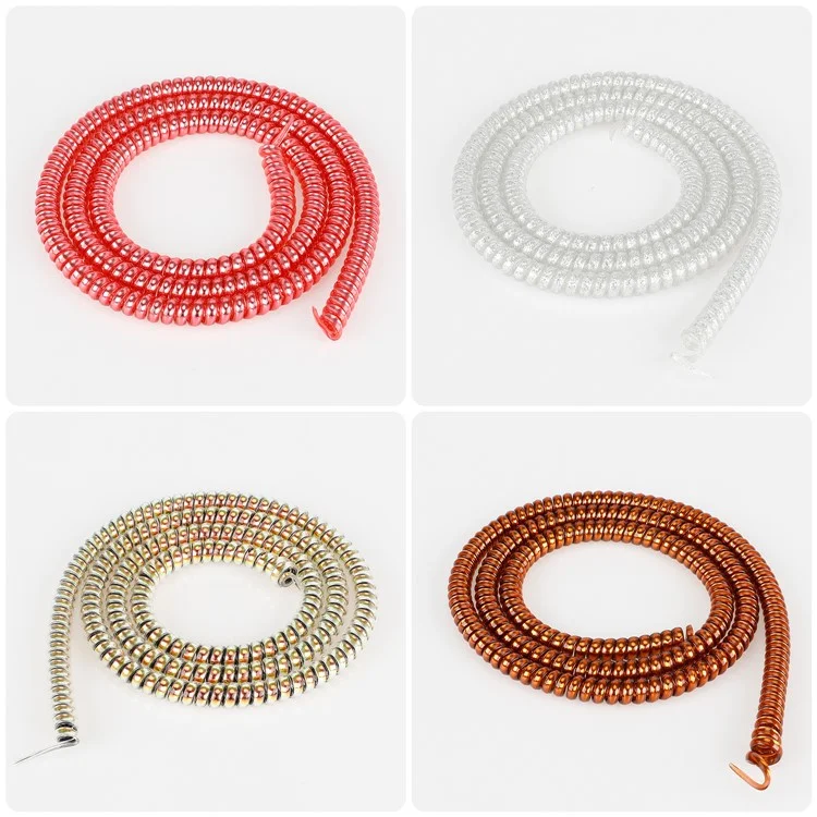 1m Spiral Brake Cable Cover Sleeve for Xiaomi M365 / Ninebot G30 Electric Scooter Spiral Line Brake Protector - Brown