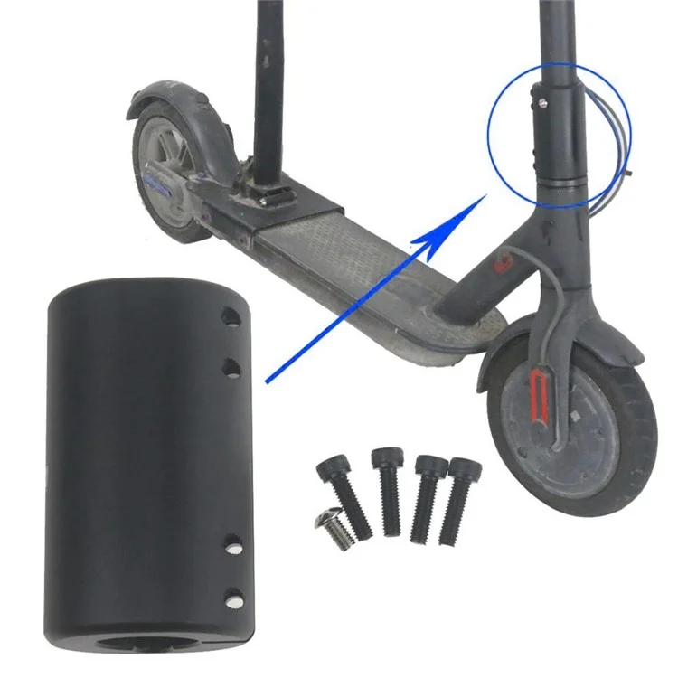 For Xiaomi M365 / Pro Electric Scooter Metal Foldable Rod Fixing Holder Clamp - Black