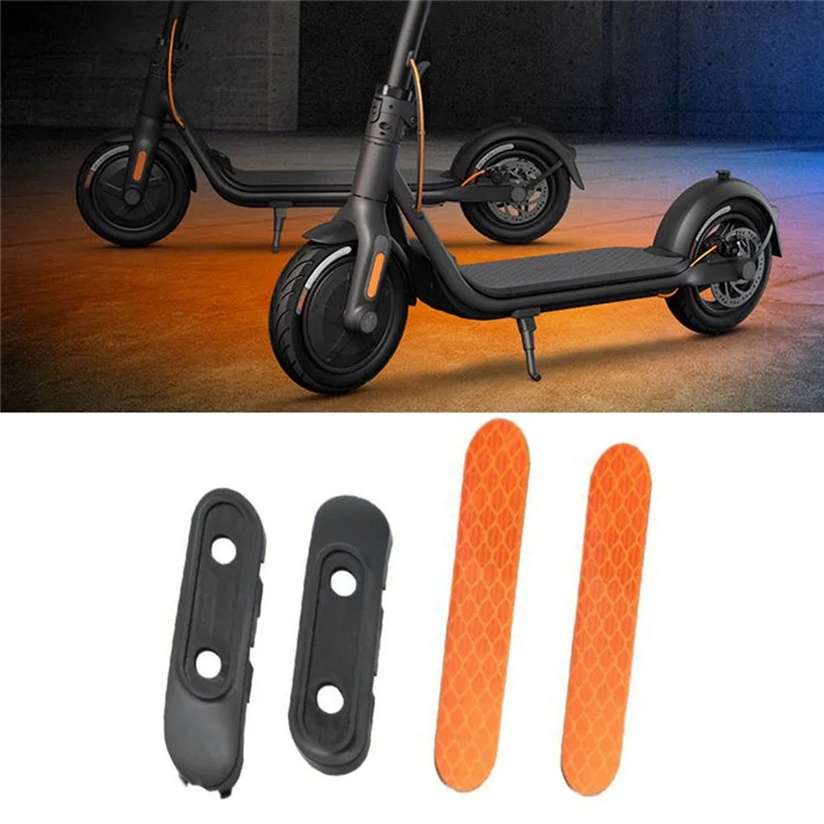 Для Ninebot F30 / F40 1 пара электрических скутеров Передняя вилка Защитная обложка + 1 пара декоративных наклеек
