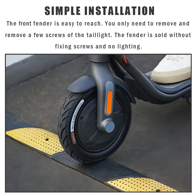 Para Ninebot F30 / F40 E-Scooter Protector de Guardabarros de Rueda Delantera de ABS Soporte de Escúter Eléctrico Guardabarros de Lodo