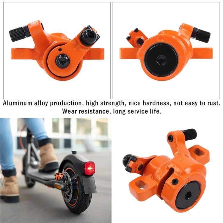 Disc Brake Caliper for Ninebot F30 / F40 Electric Scooter Metal Disc Brake Block - Orange