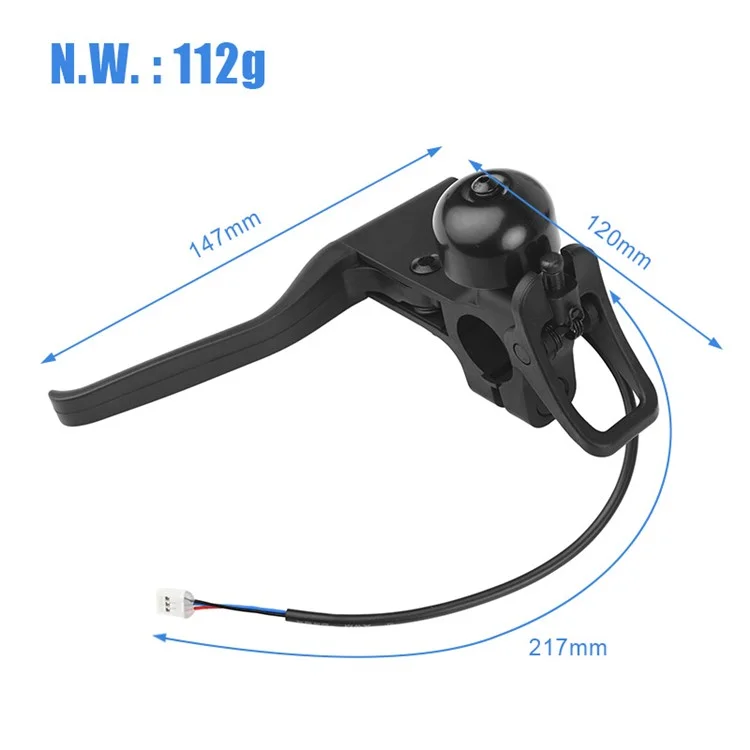 Brake Lever Handle with Bell for Xiaomi Electric Scooter 4 / 4 Pro Handbrake Replacement Part