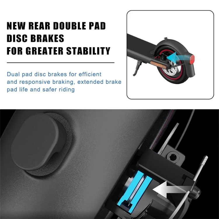 Для Xiaomi Electric Scooter 4 / 4 Pro Disc Brake Block Aluminum Alloy Replacement Part