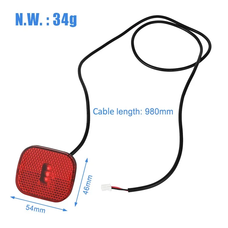 Para Ninebot F30 / F40 / F20 Luz Traseira Elétrica Scooter Luz Traseira Luz de Aviso de Segurança