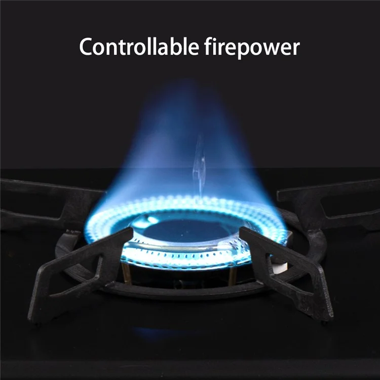 Folding IGT Gas Stove 4000W High Power Stainless Steel Camping Table Stove Outdoor Picnic Desktop Furnace - Khaki
