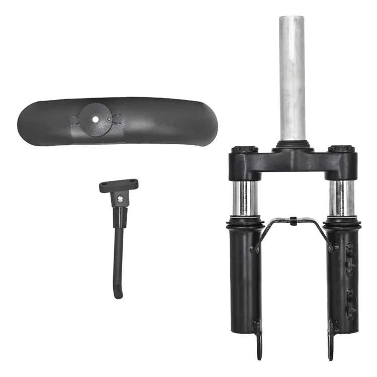 Für Xiaomi M365 / Pro / Pro 2 Stoßdämpfer Vordere Federung + Schutzblech + Fußstütze Set