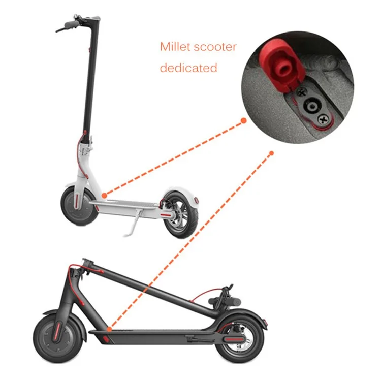 Para Xiaomi M365 / Puerto de Carga Pro + Part de Reemplazo de Scooter Eléctrico de Cubierta Impermeable