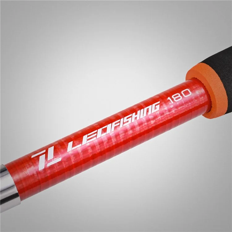 LEO 28257 1.73m Retractable Mini Fishing Pole Lightweight Portable Fiberglass Fishing Rods - Green