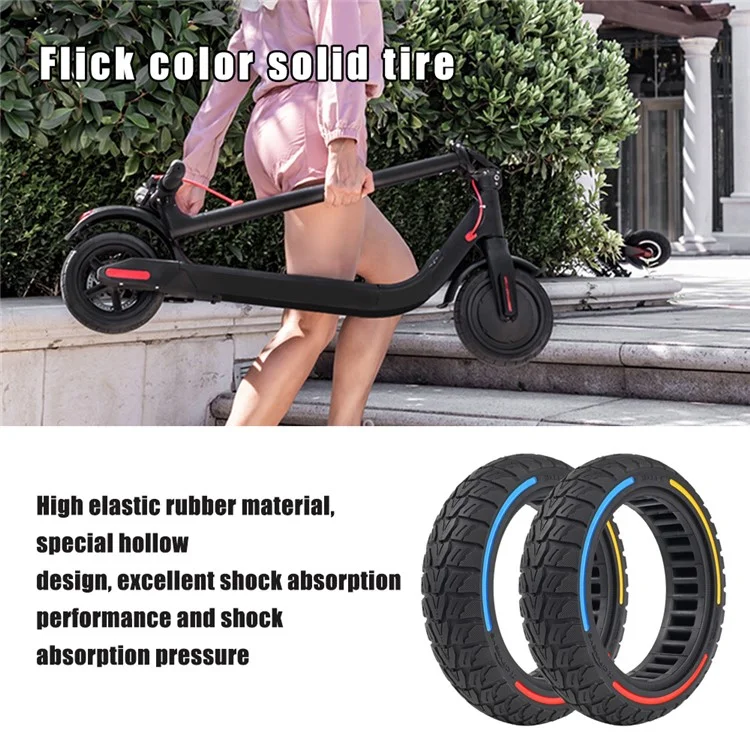 Für Xiaomi Mi 4 / Mi 4 Pro Elektroroller 10x2.5-7-Zoll Ersatz-Gummirad rutschfest E-Scooter Rad - Rot Gelb Blau
