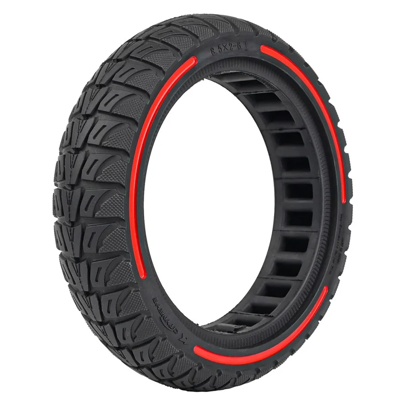 For Xiaomi M365 / Pro / Pro2 / 1S / Lite E-Scooter 8.5x2 Inch Anti-Slip Wheel Replacement Rubber Tire - Red