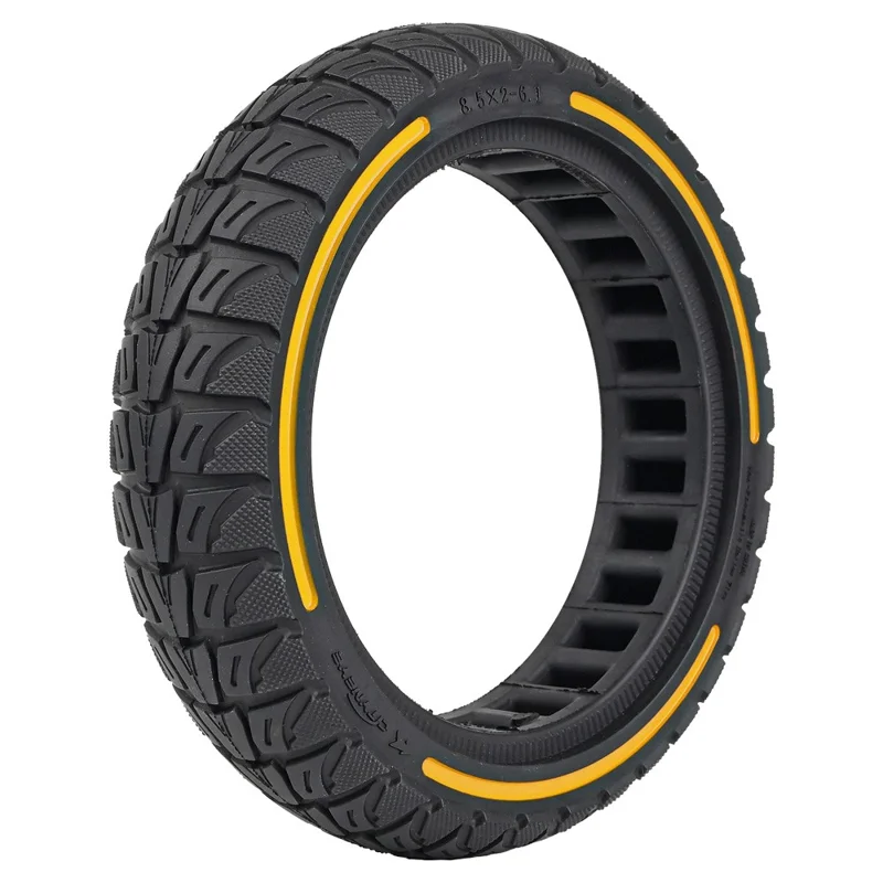For Xiaomi M365 / Pro / Pro2 / 1S / Lite E-Scooter 8.5x2 Inch Anti-Slip Wheel Replacement Rubber Tire - Yellow