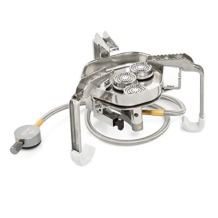 WIDESEA WSS-506 7500W Fogão de Acampamento com 4 Queimadores e Caixa de Armazenamento