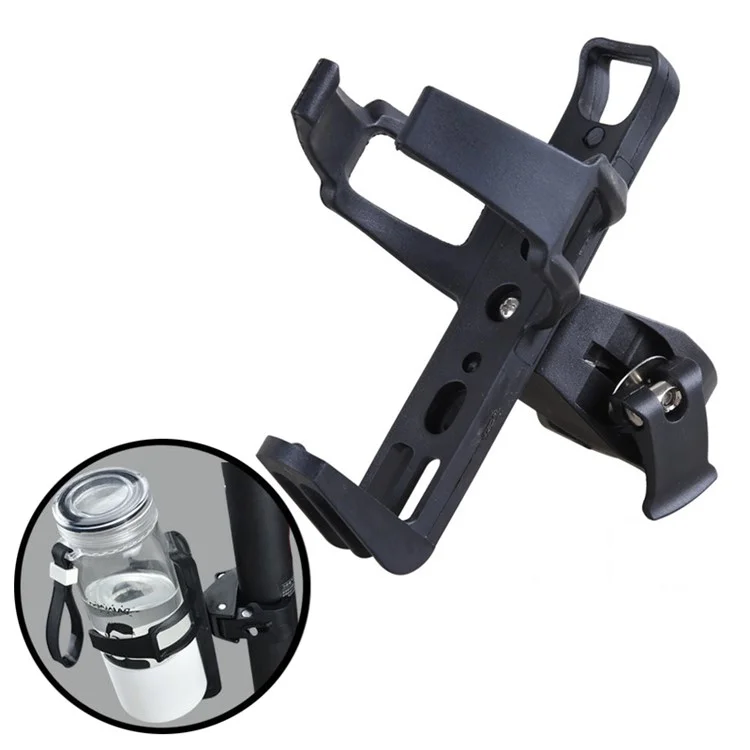 Water Cup Bracket Holder Bottle Cage for Xiaomi Mijia M365 Electric Scooter - Black