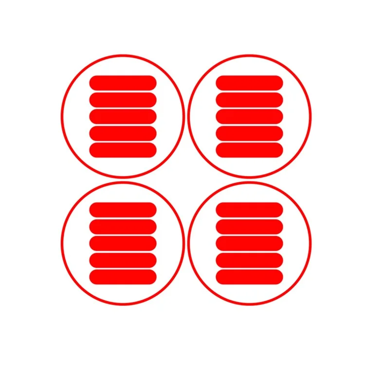 Reflective Safety Body Stickers for Night - Red