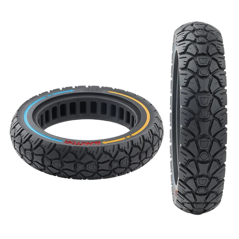AMITOR 9.5-Inch E-Scooter Colored Line Decor Wheel Replacement Off-Road Tire for 36mm Slot
