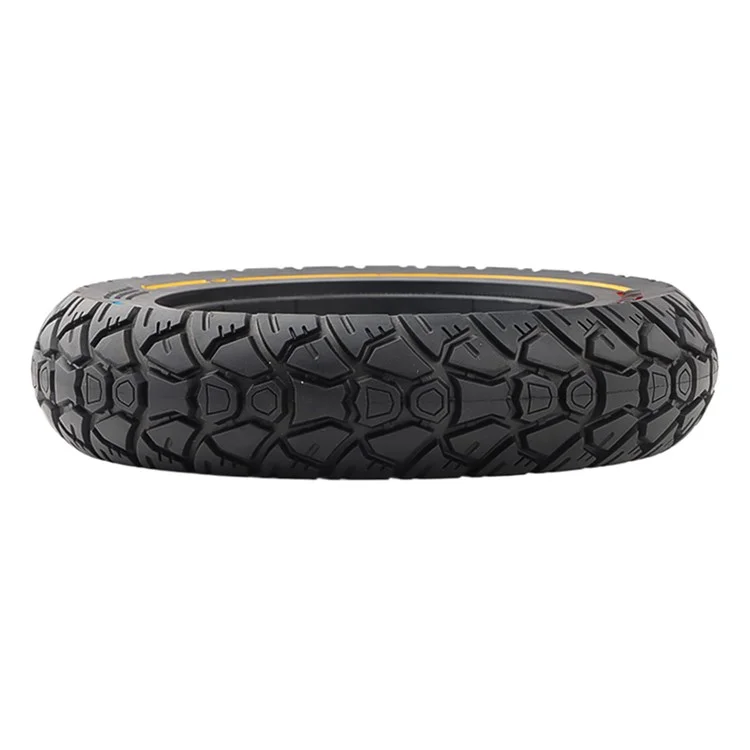 AMITOR Ruota in Gomma da 10 Pollici per Monopattino con Decorazione a Righe Colorate per Fuori Strada, per Slot da 36mm