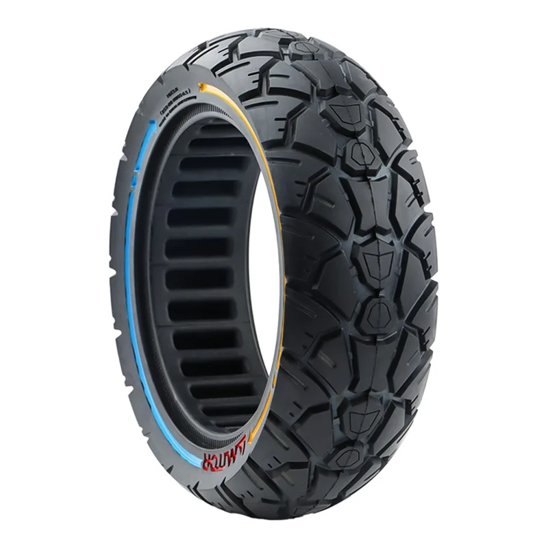 AMITOR 10x3 10-Inch Scooter Replacement Wheel Colored Line Decor Rubber Tire for 53.5mm Slot