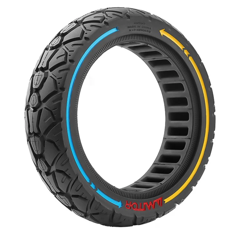 AMITOR 10-Zoll-Elektroroller Anti-Rutsch-Gummi Off-Road-Reifen, 60/70-7 48,5 mm Schlitz