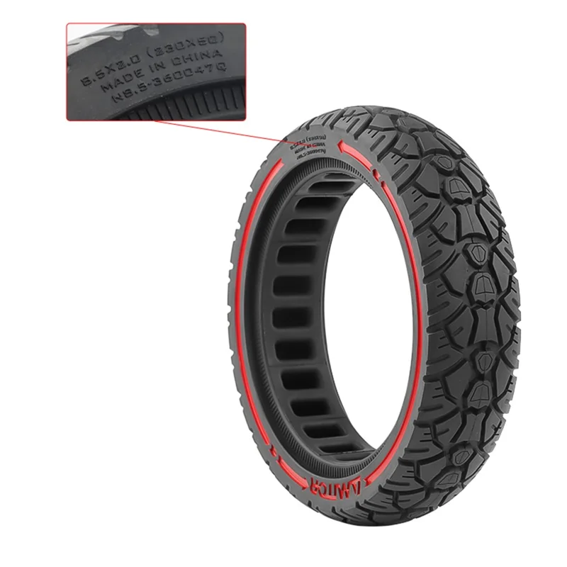 Roda de substituição de pneu fora de estrada de 8,5 polegadas para scooter elétrico AMITOR para slot de 36 mm