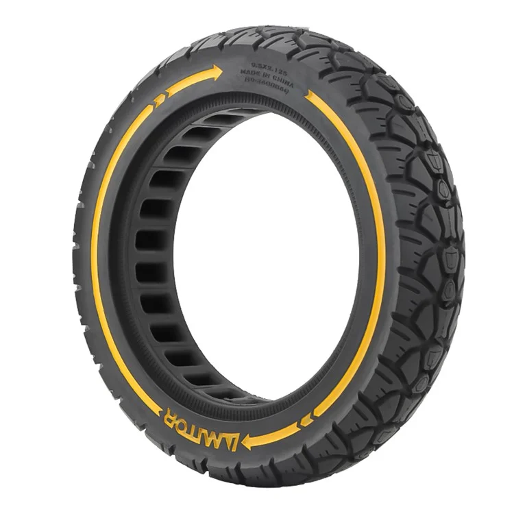 AMITOR 9.5-Inch Electric Scooter Off-Road Tire Replacement Wheel for 36mm Slot - Jaune