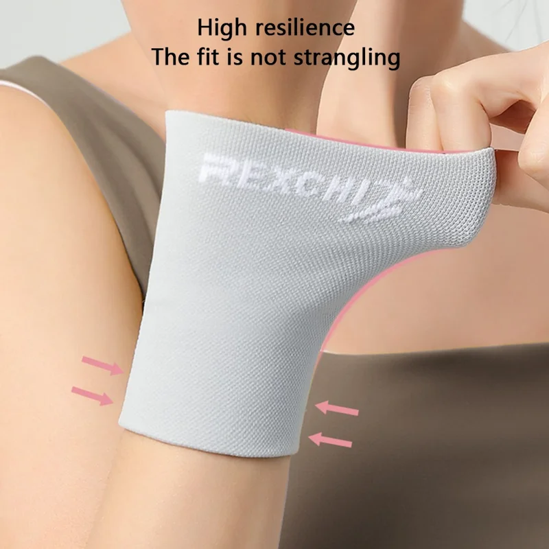 REXCHI HW13 1Pc Elastic Nylon Fitness Wrist Wrap Brace Outdoor Sports Wrist Band - Rosa / S