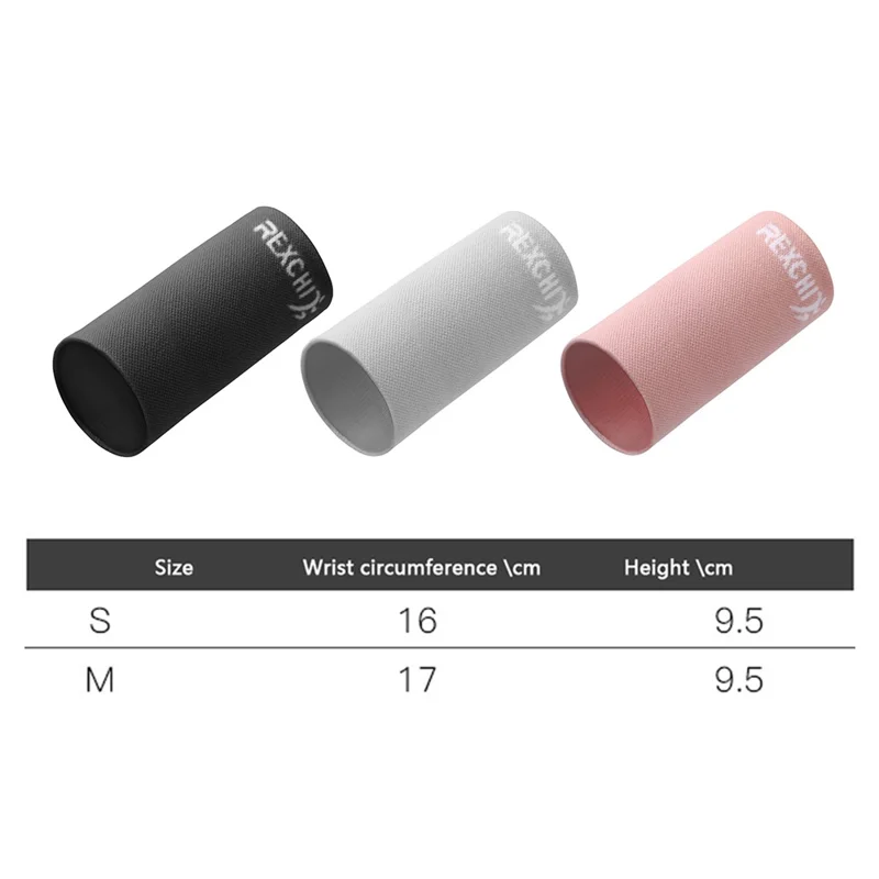 REXCHI HW13 1Pc Elastic Nylon Fitness Wrist Wrap Brace Outdoor Sports Wrist Band - Rosa / S