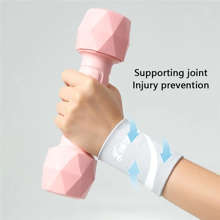 REXCHI HW12 1Pc Fitness Wrist Wrap Brace Breathable Outdoor Sports Wrist Band - Rosa / S