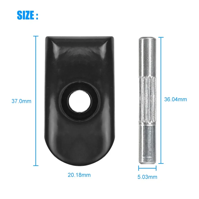 LYXM157 For Xiaomi M365 Electric Scooter Front Folding Hook Lock 304 Stainless Steel Buckle Latch Kit - Black