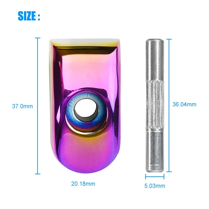 LYXM157 For Xiaomi M365 Electric Scooter Front Folding Hook Lock 304 Stainless Steel Buckle Latch Kit - Colorful